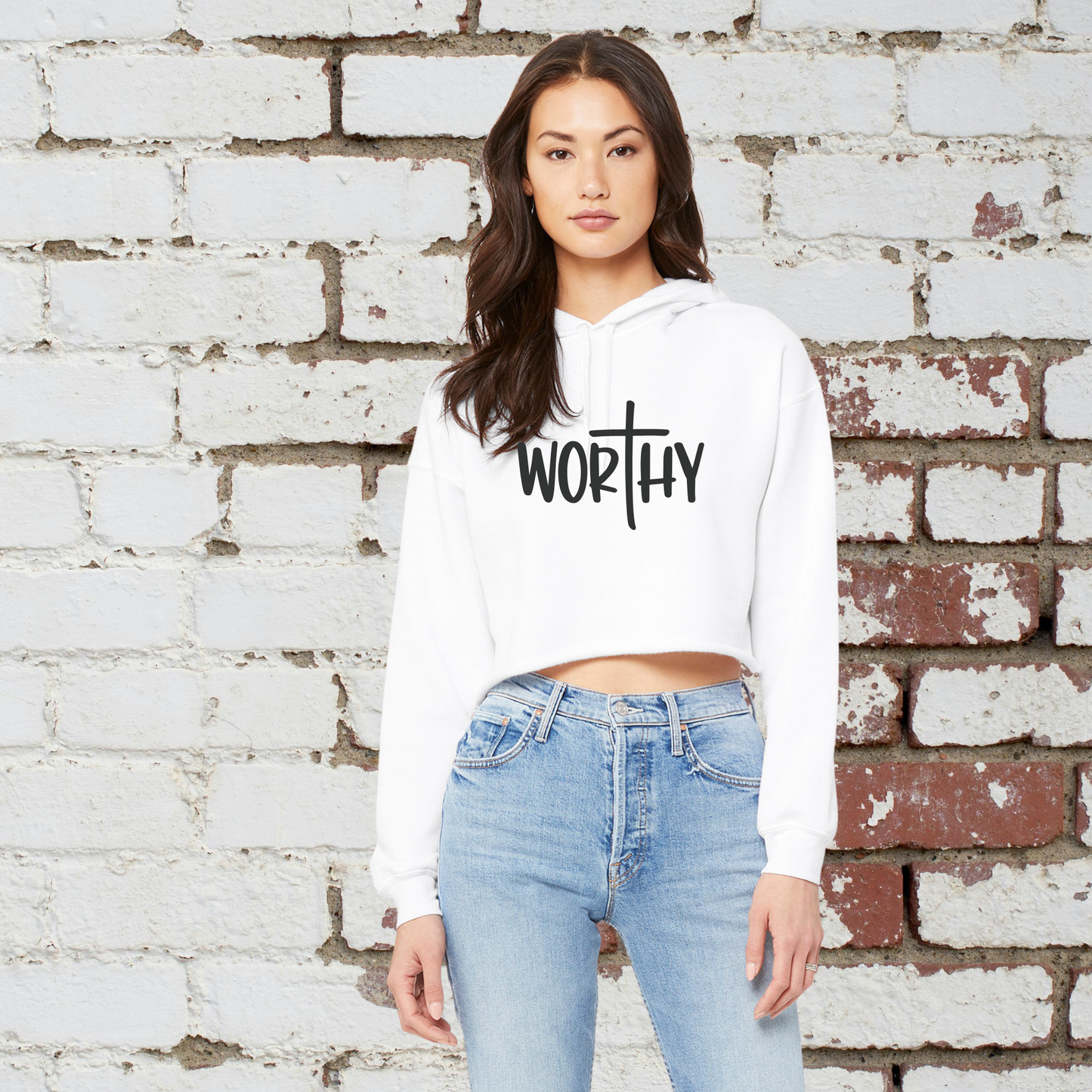 Worthy Crop Hoodie