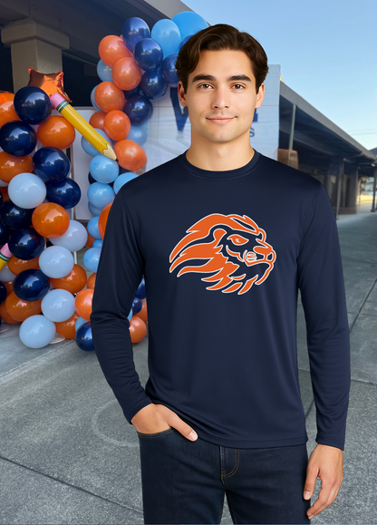 Unisex Long Sleeve Lion Head Tee