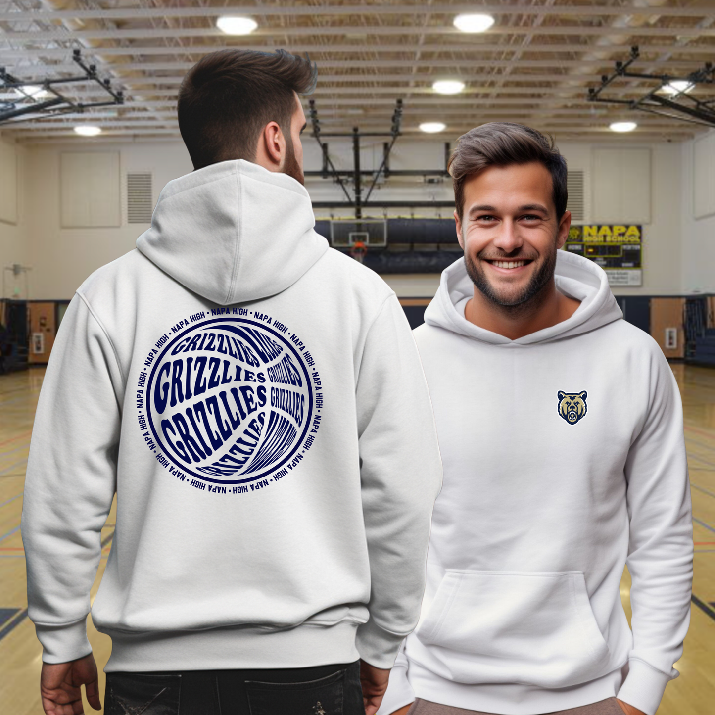 Unisex Grizzlies Basketball Hoodie