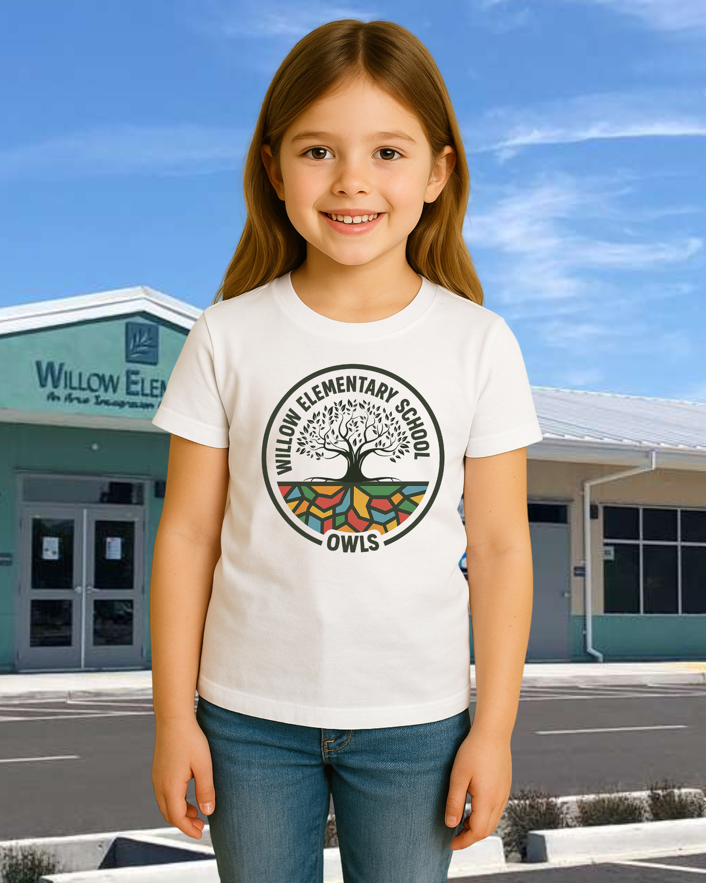 Willow Owls Rooted Youth Tee