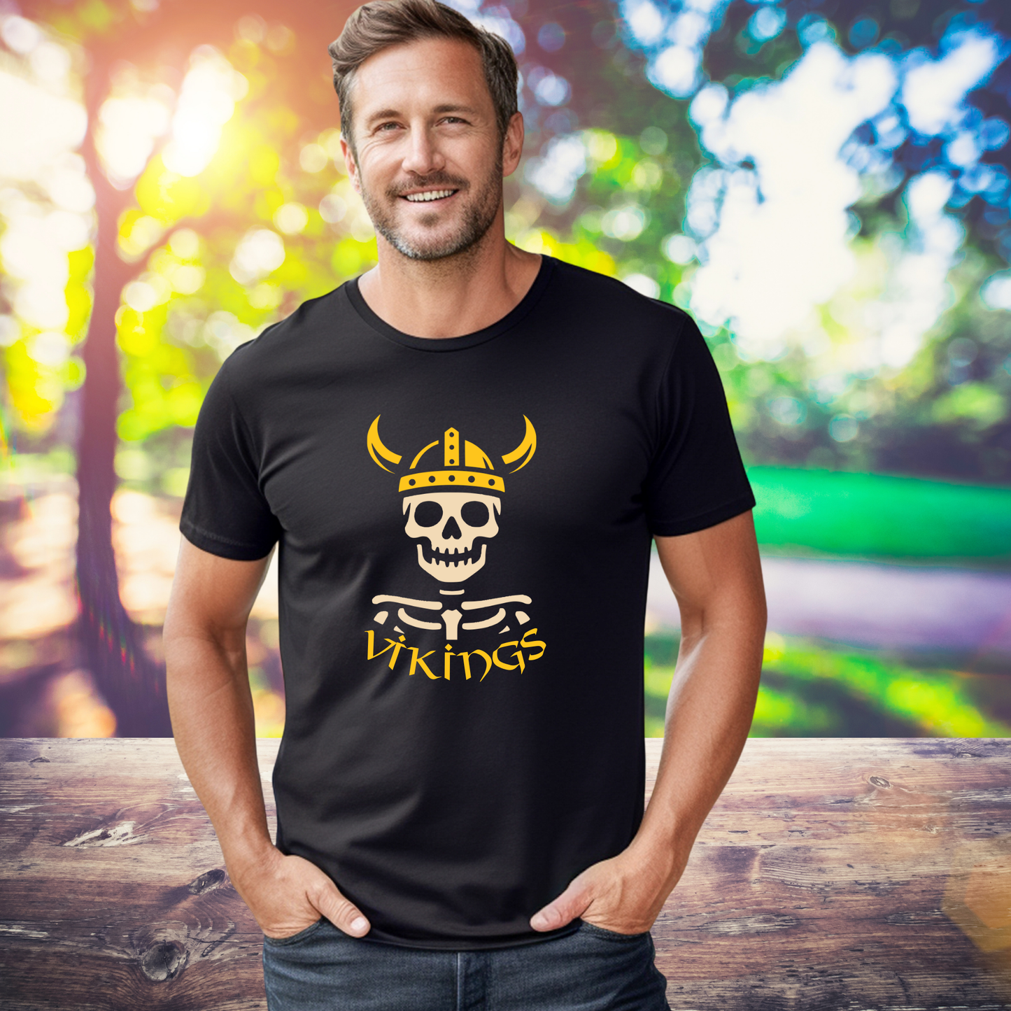 Halloween Vikings Unisex Cotton Tee