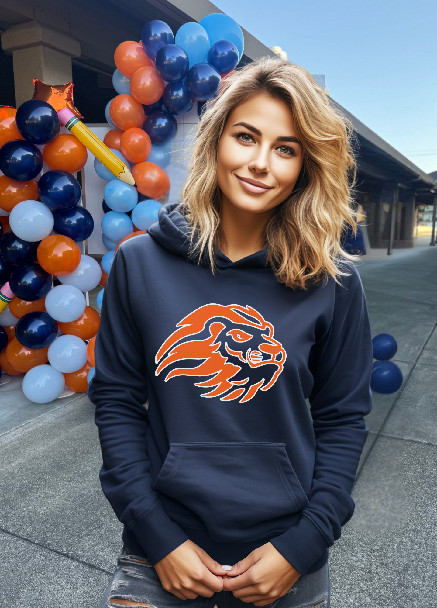 Unisex Lion Head Hoodie