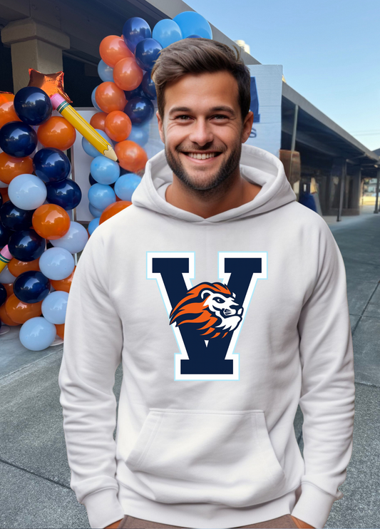 Unisex V Lion Head Hoodie