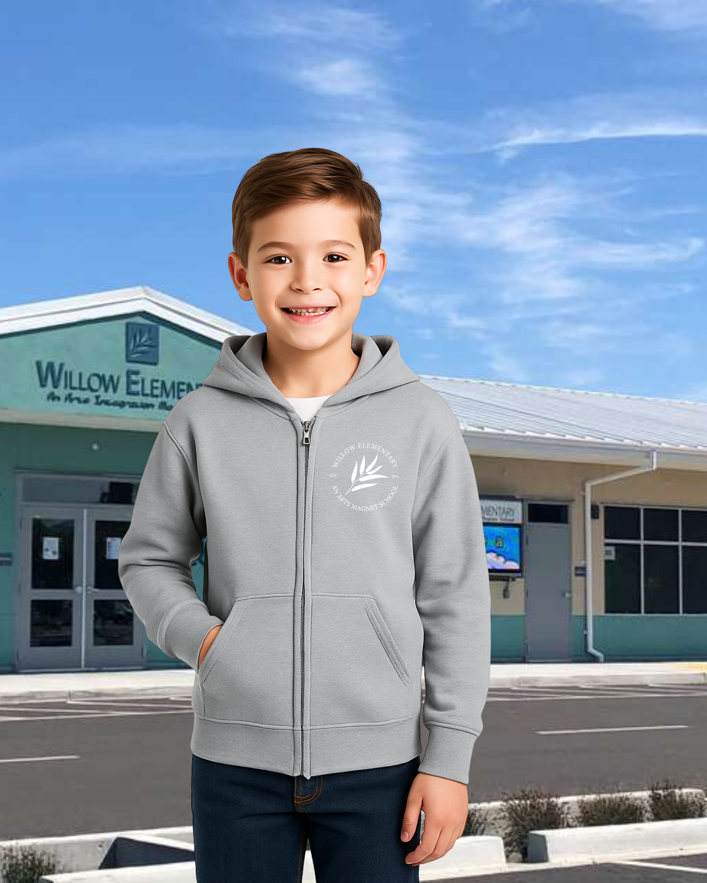 Willow Youth Zip Up Hoodies