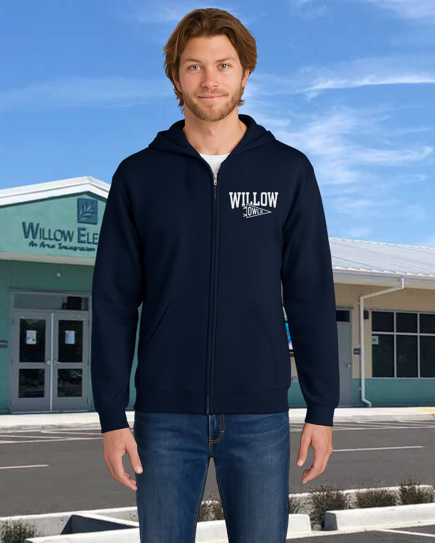 Willow Pennant Full Zip Hoodie