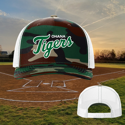 Ohana Tigers Script Richardson Trucker Hat