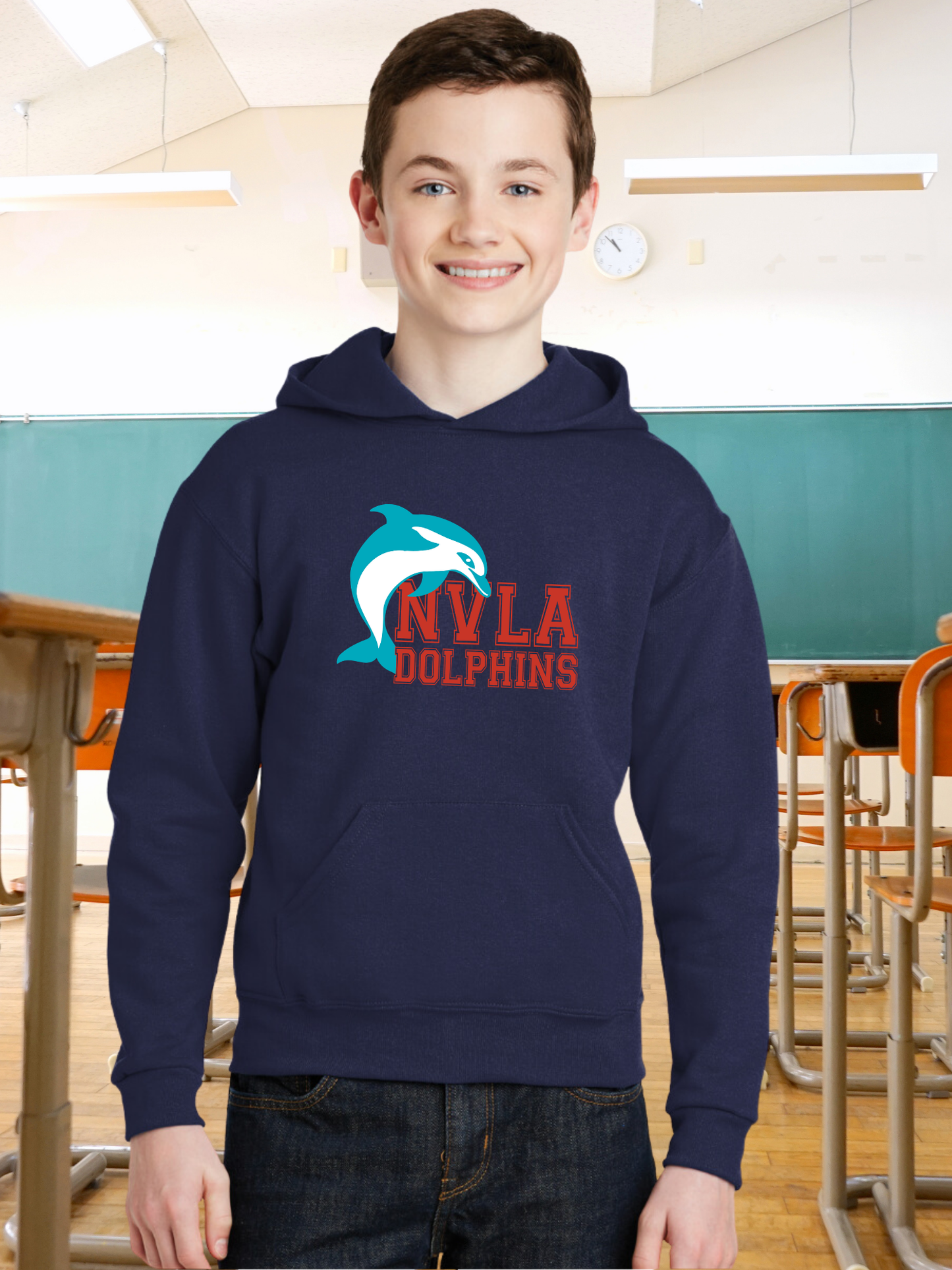 NVLA Dolphins Youth Hoodie