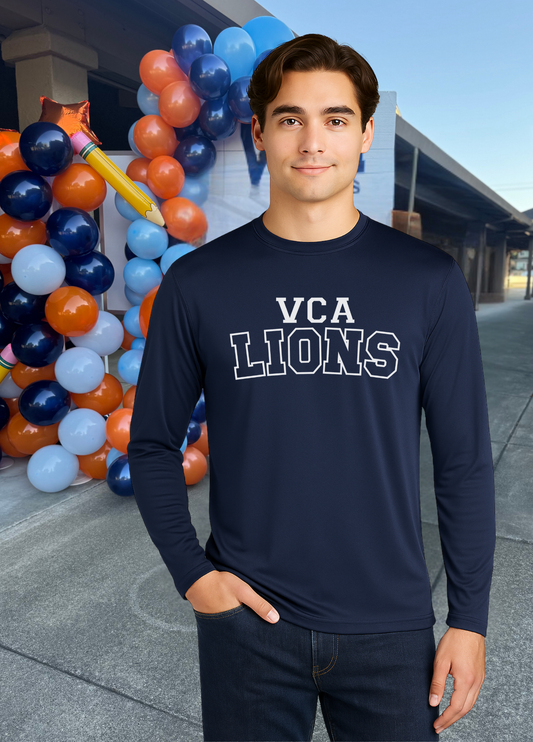 Unisex Long Sleeve VCA Lions Tee