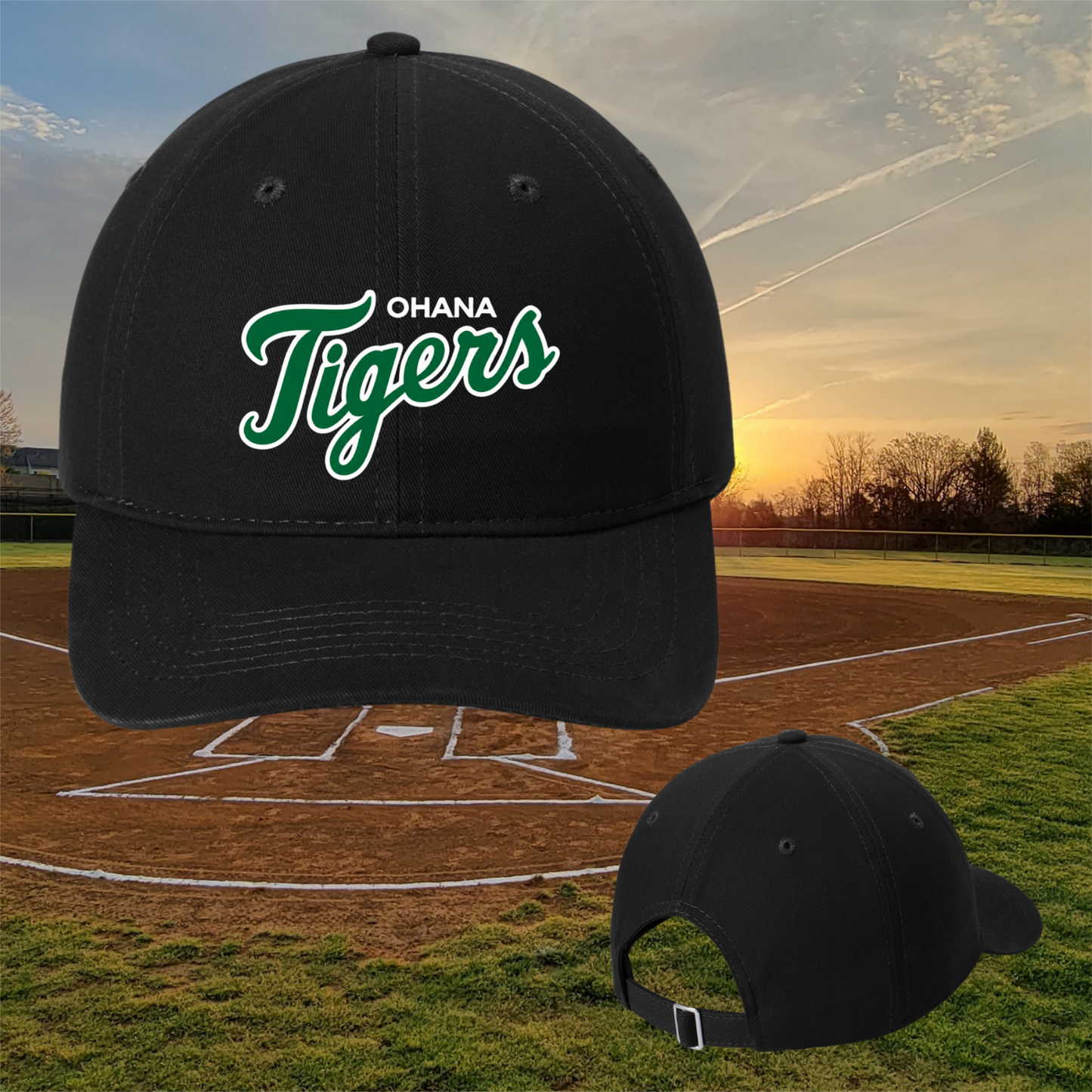 Ohana Tigers Script Dad Hat