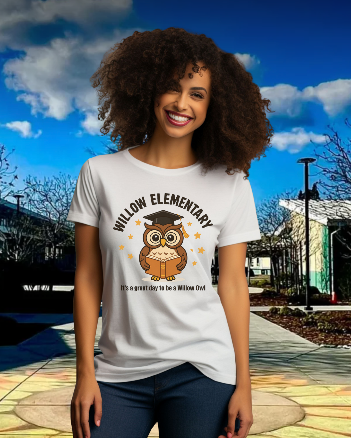 It's A Great Day To Be A Willow Owl Ladies Tee