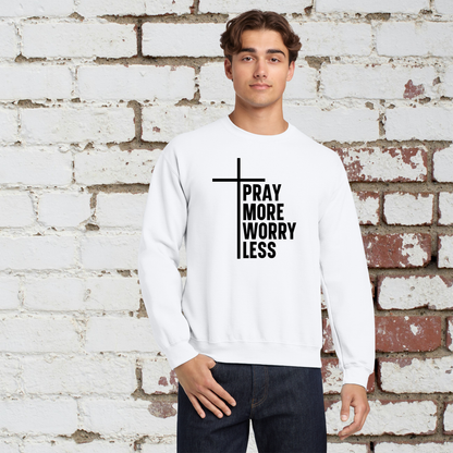 Pray More Unisex Crewneck Pullover