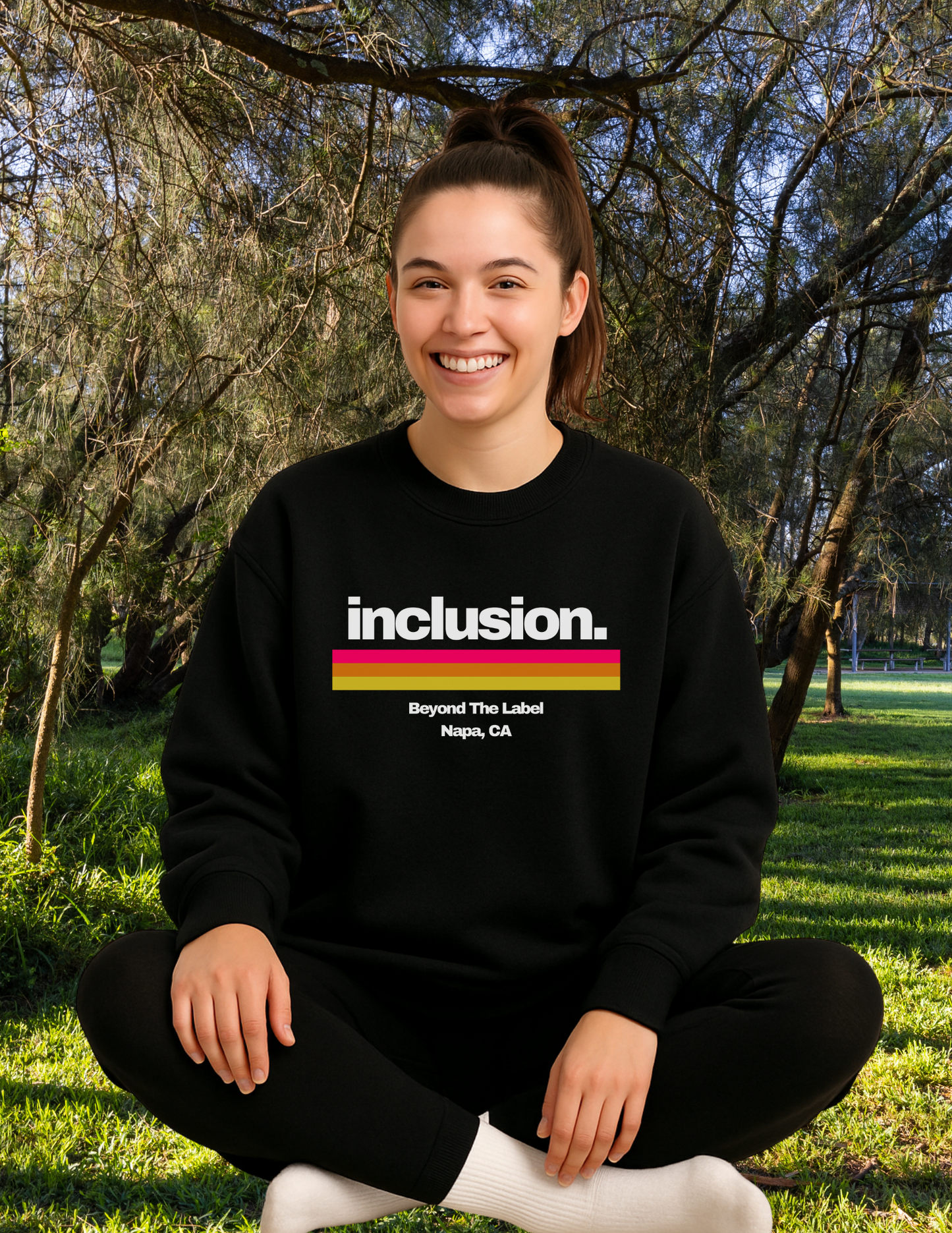 inclusion. Adult Crewneck Pullover