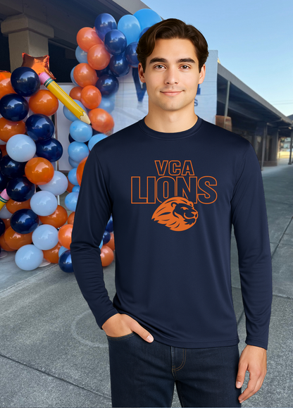 Unisex Long Sleeve VCA Lions Head Tee