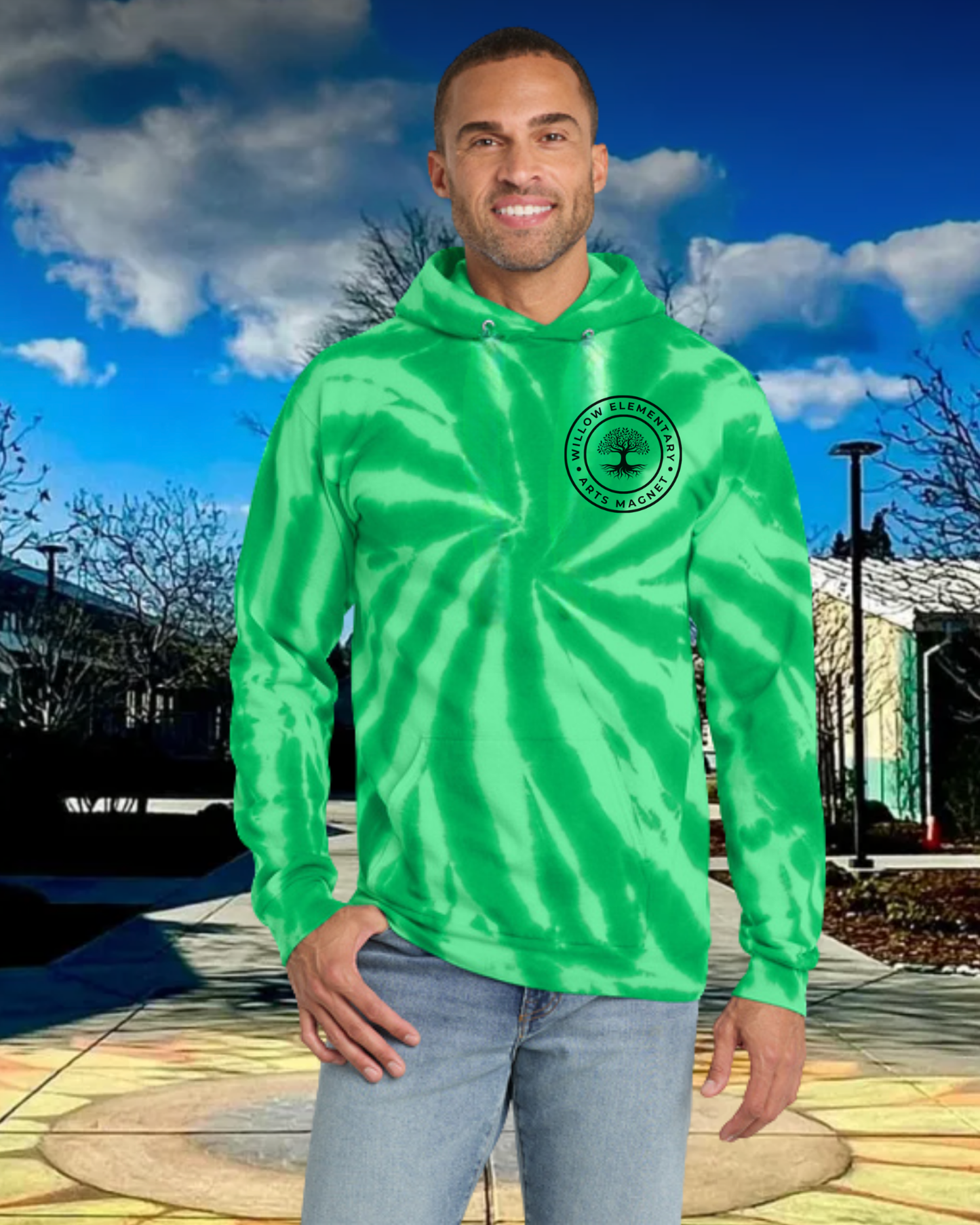 Tie Dye Willow Hoodie