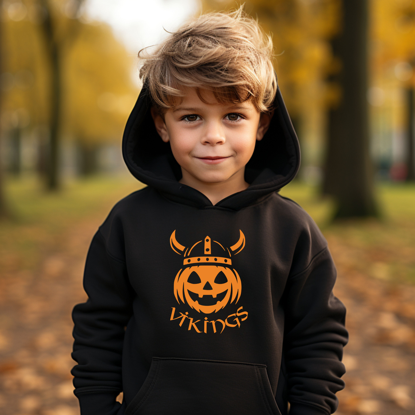 Halloween Vikings Youth Hoodie