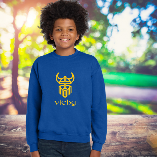 Youth Vichy Vikings Crewneck Sweatshirt