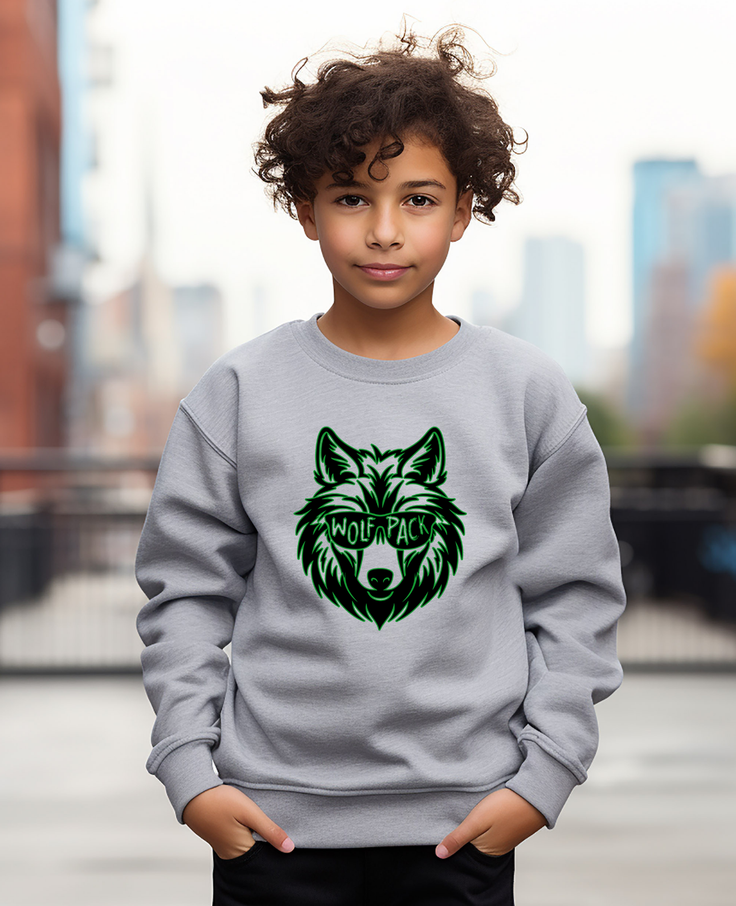 Youth Wolfpack Crewneck