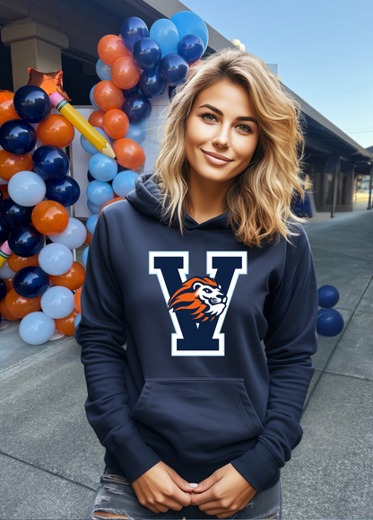 Unisex V Lion Head Hoodie
