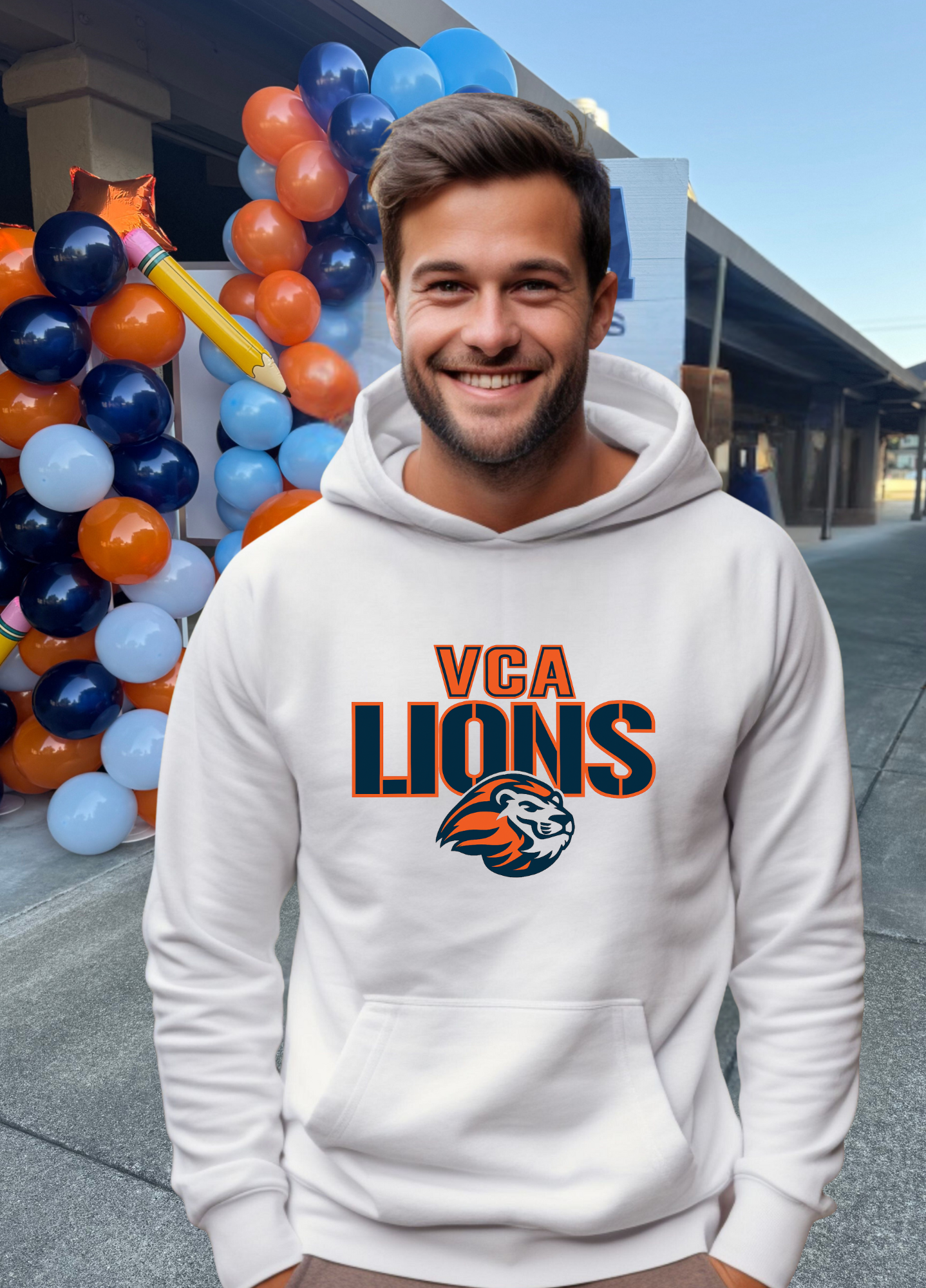 Unisex VCA Lions Head Hoodie