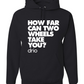 Youth How Far Can Two Wheels Take You Hoodie