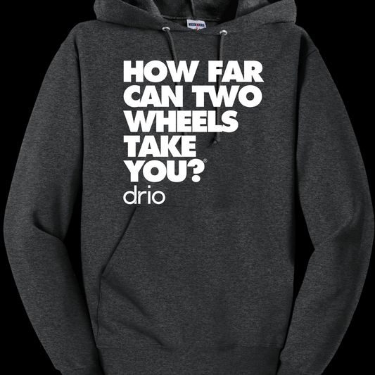 Unisex How Far Can Two Wheels Take You Hoodie