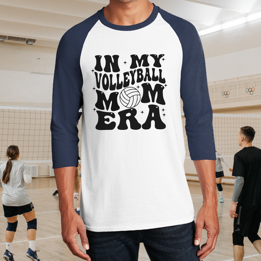 Volleyball Mom Era Baseball Tee