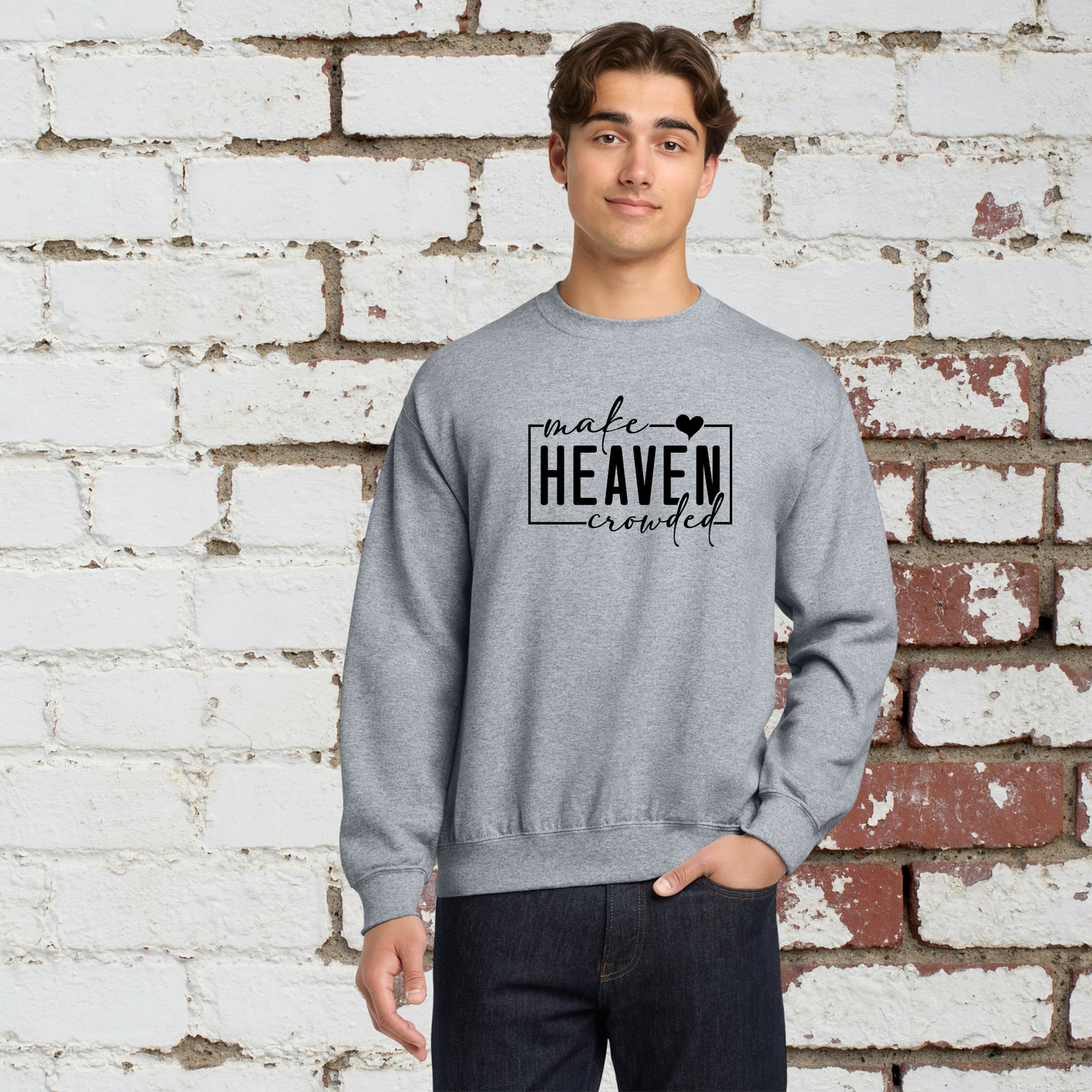 Heaven Crowded Unisex Crewneck Pullover