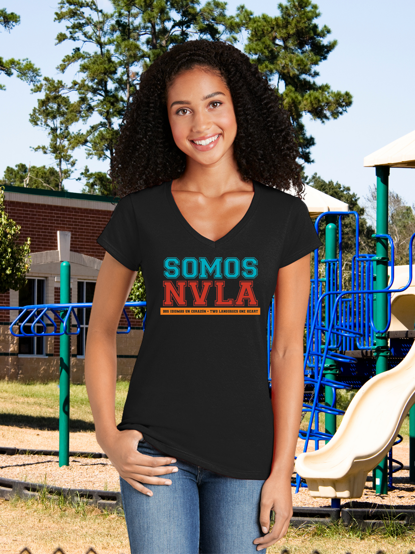 Somos NVLA Ladies V-Neck Tee