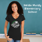 Nelda Mundy Ladies V-Neck Tee (Full Front Print)