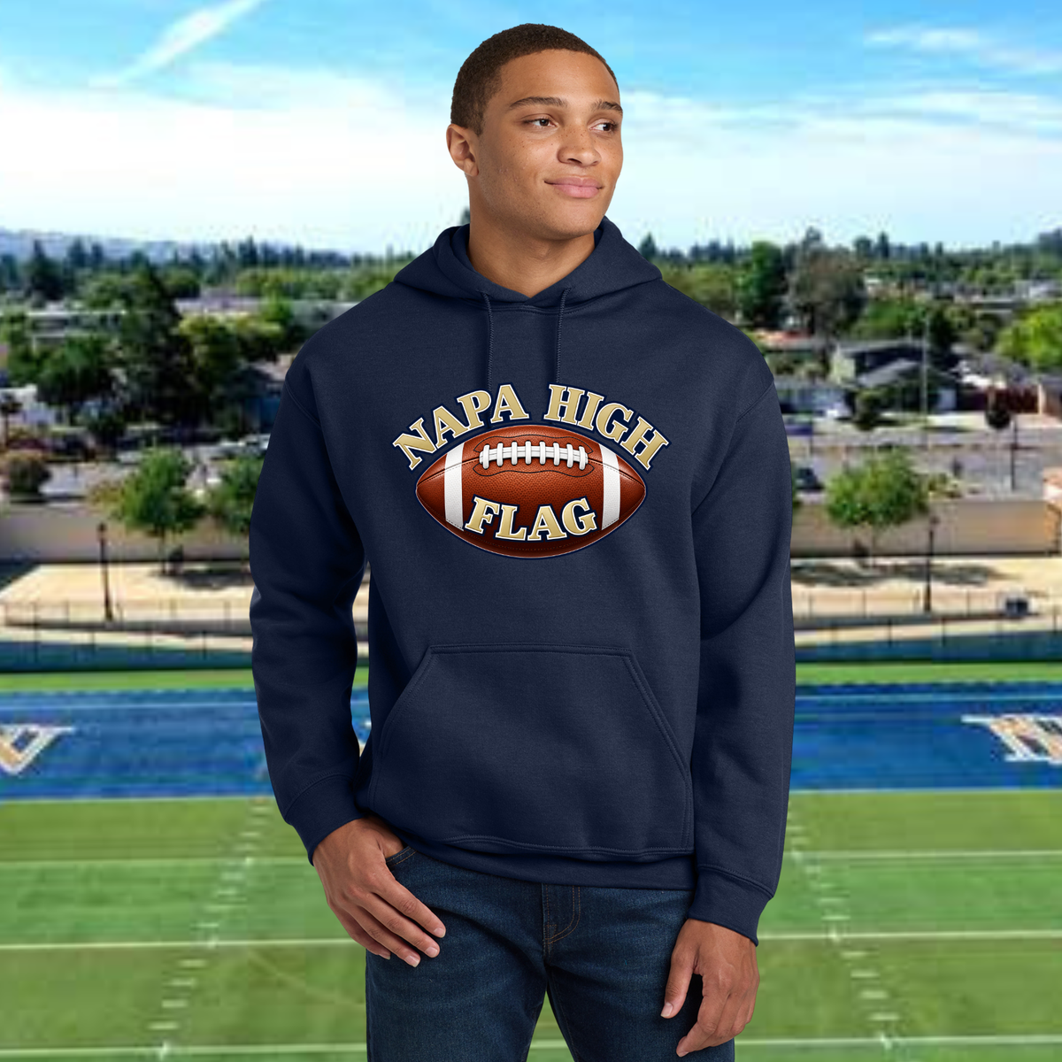 Napa High Flag Football Unisex Adult Hoodie