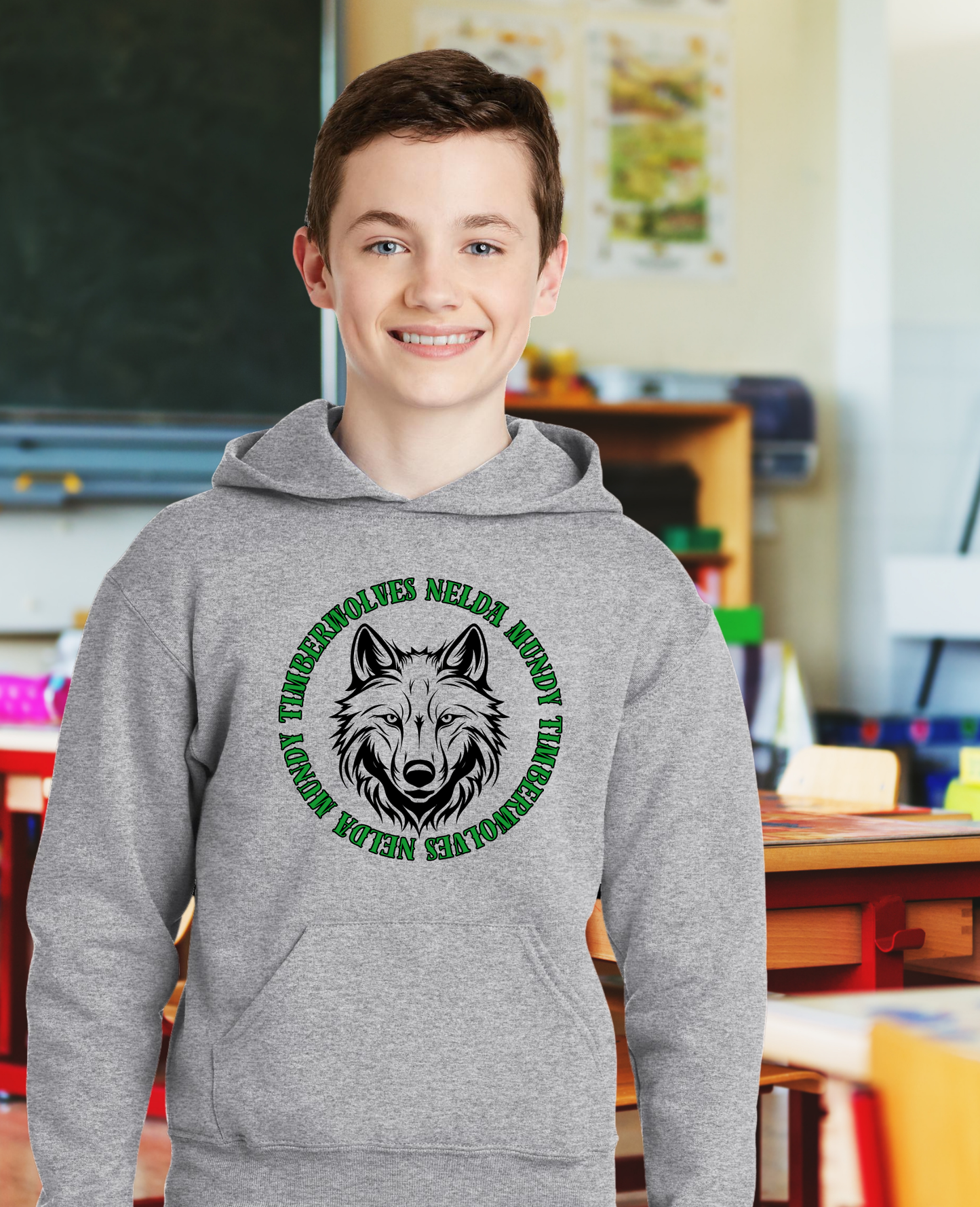 Youth Timberwolves Circle Hoodie