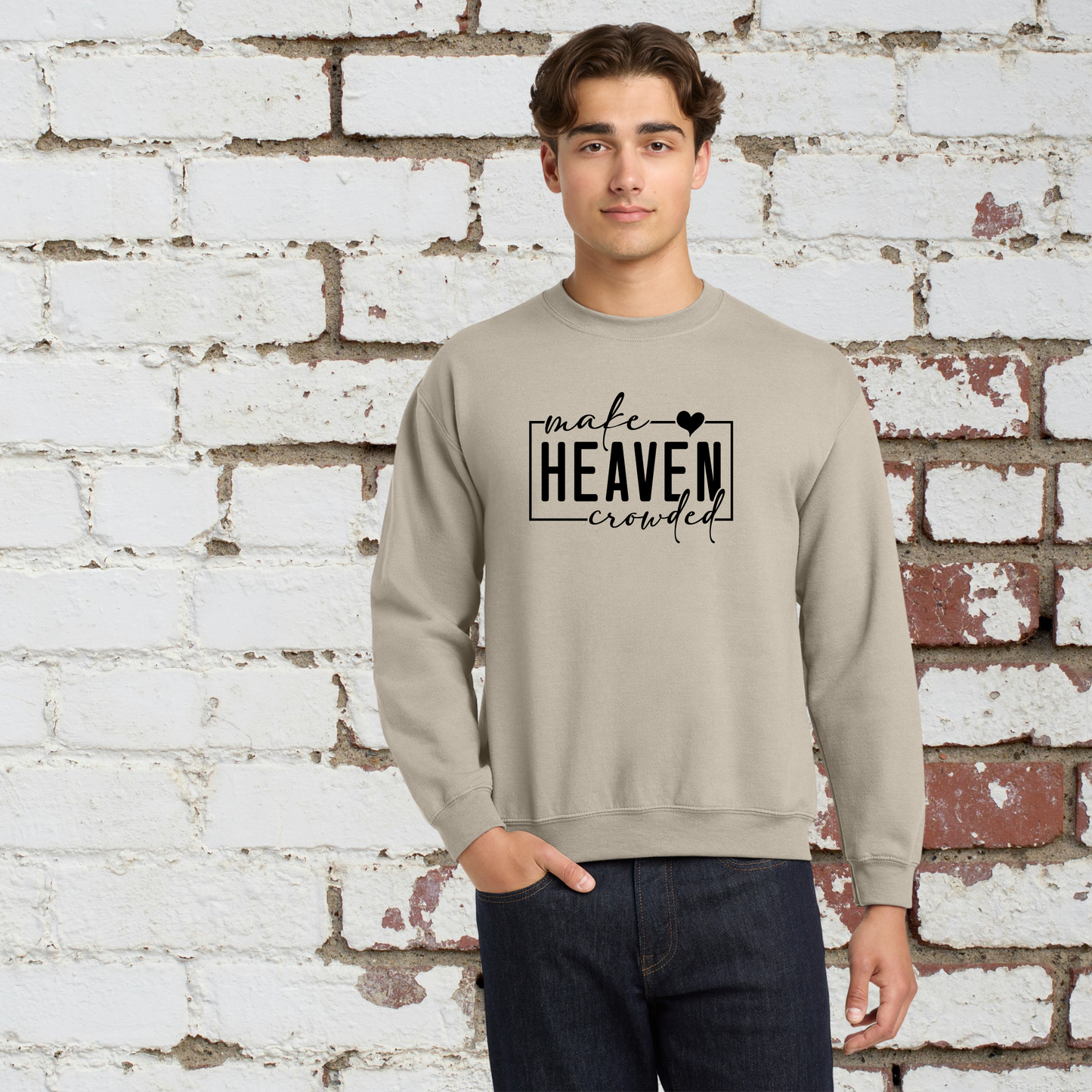 Heaven Crowded Unisex Crewneck Pullover