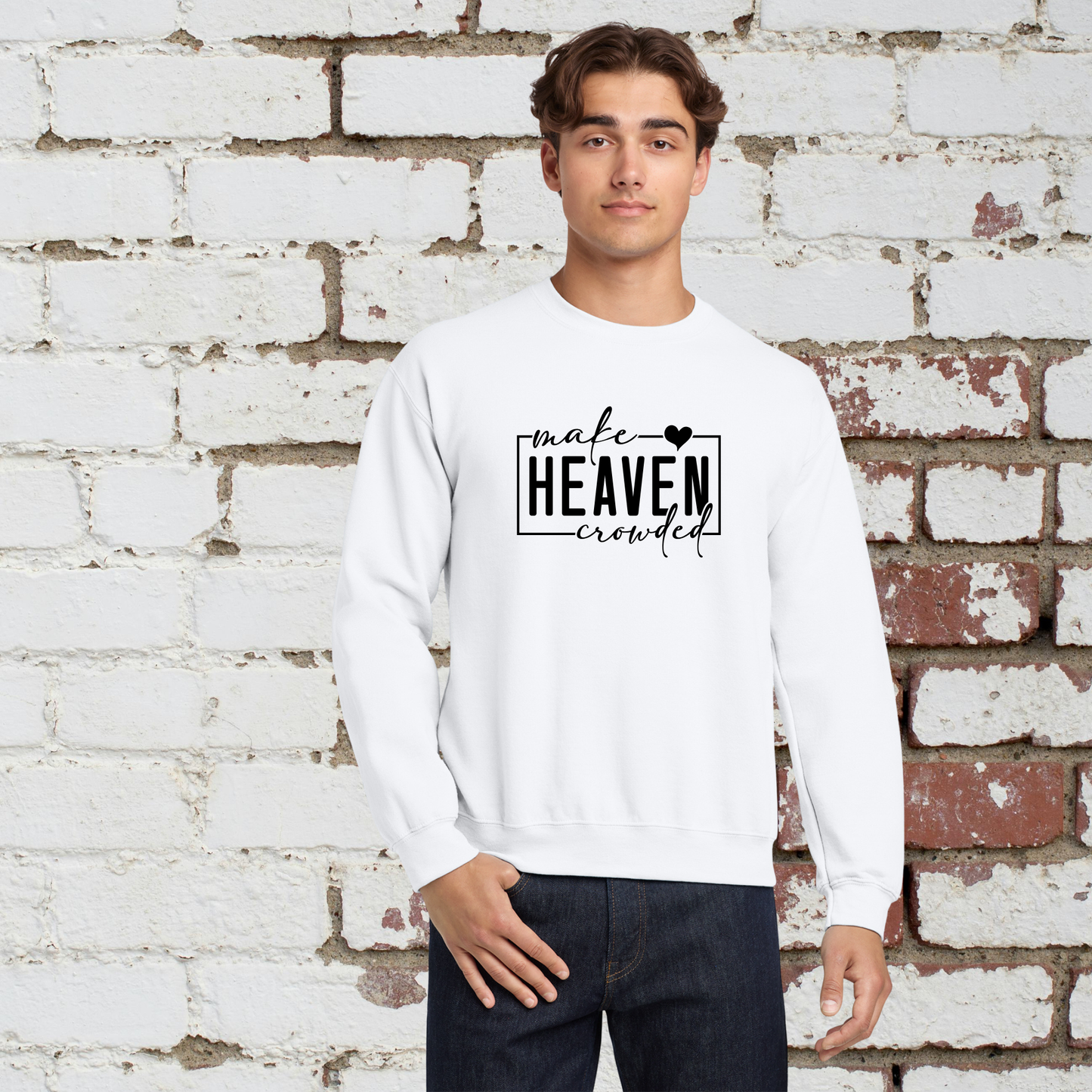 Heaven Crowded Unisex Crewneck Pullover