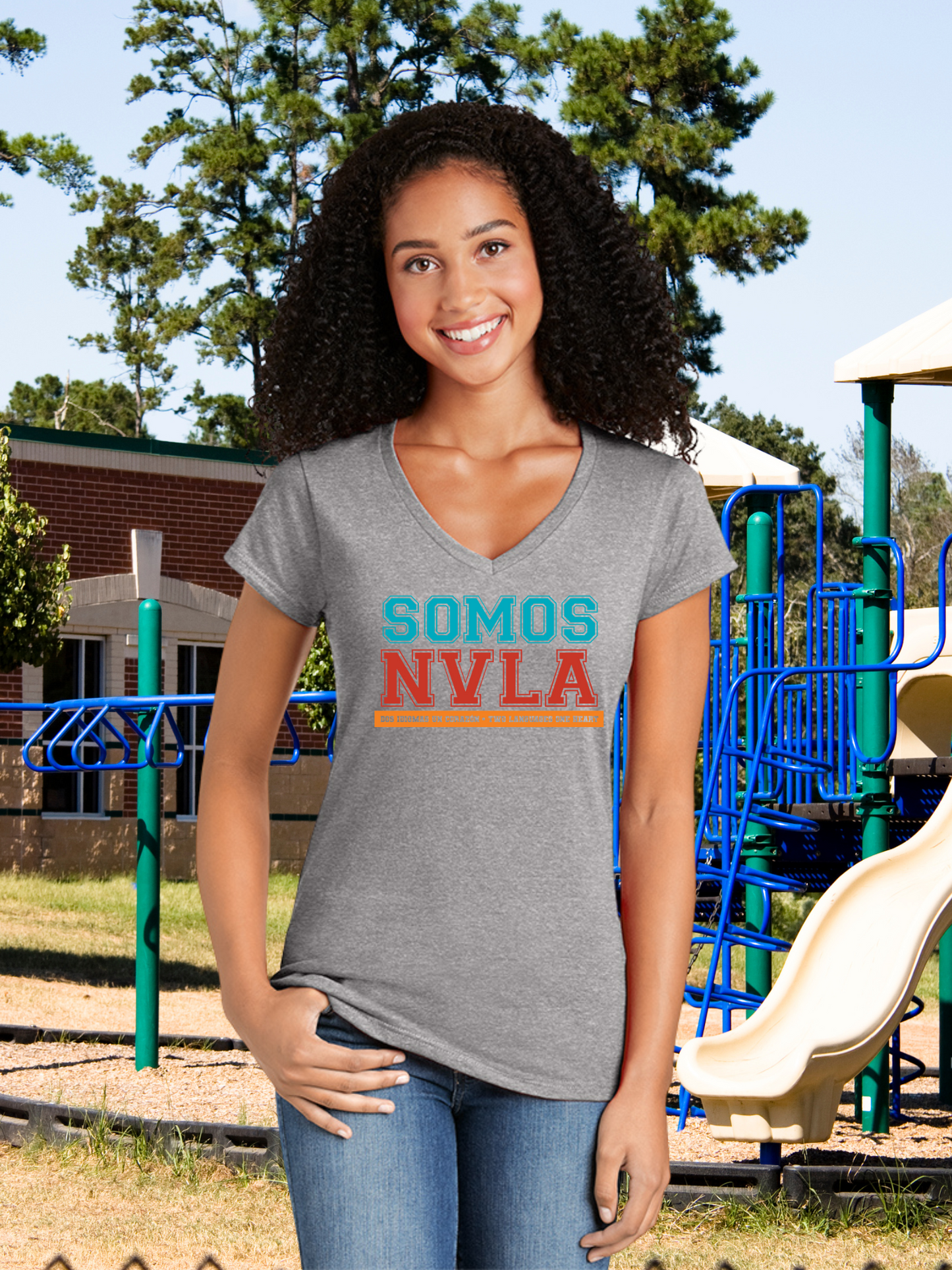 Somos NVLA Ladies V-Neck Tee