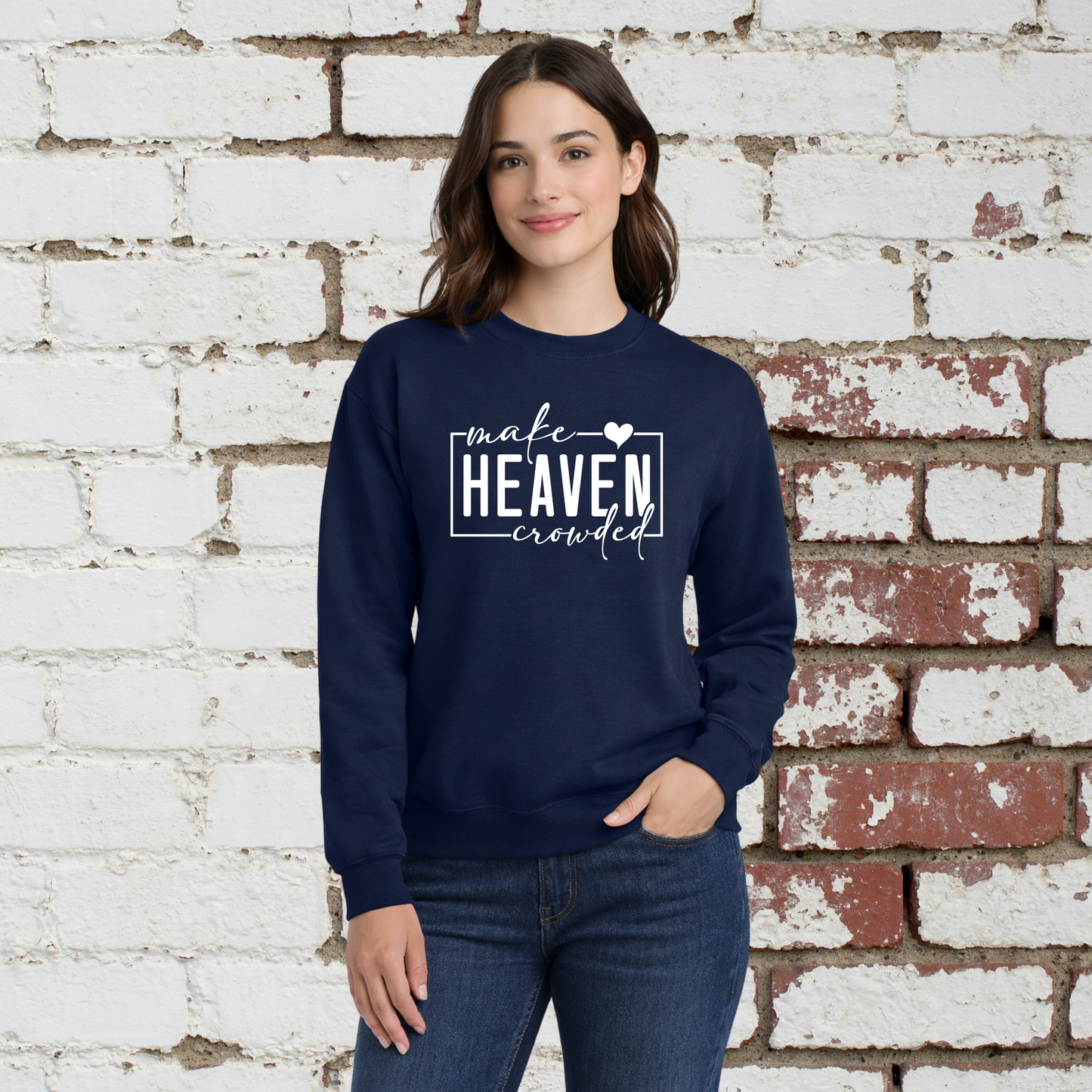 Heaven Crowded Unisex Crewneck Pullover
