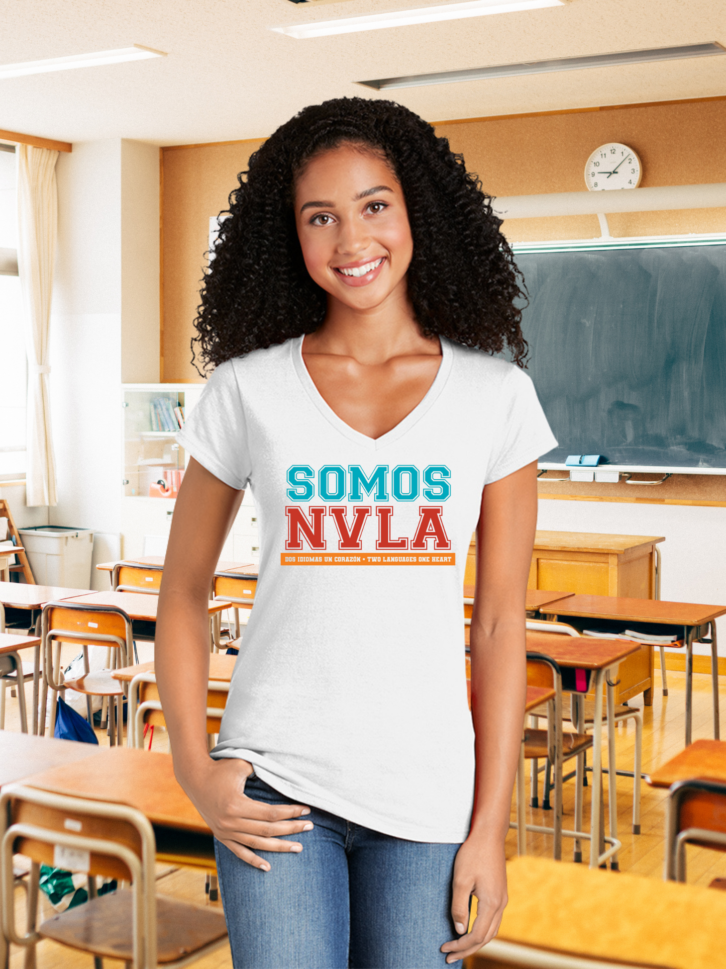 Somos NVLA Ladies V-Neck Tee