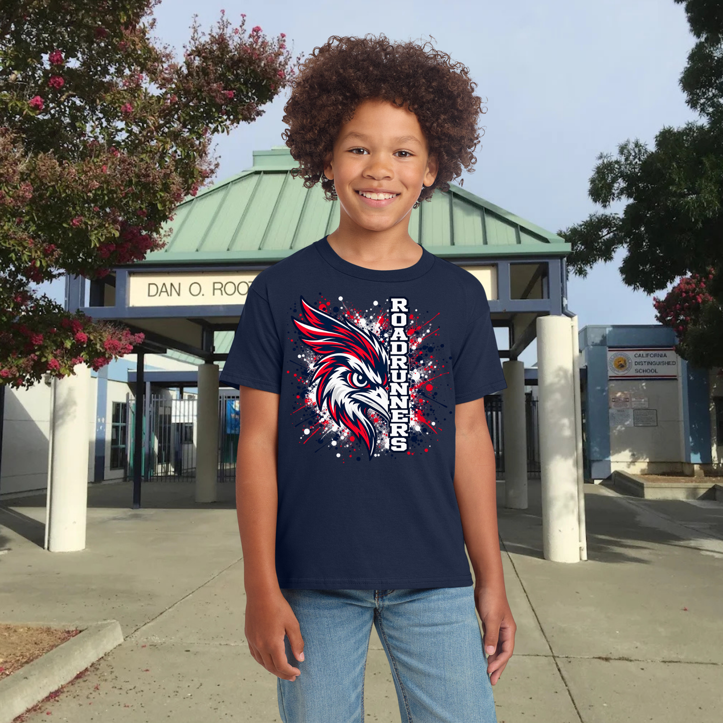 Roadrunners Color Splash Youth Tee