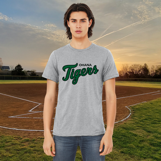 Ohana Tigers Script Bella+Canvas Unisex Tee