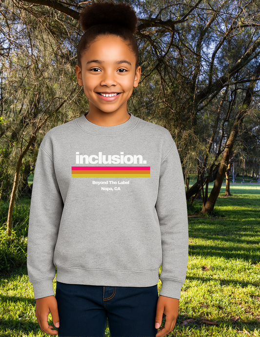 inclusion. Youth Crewneck Pullover