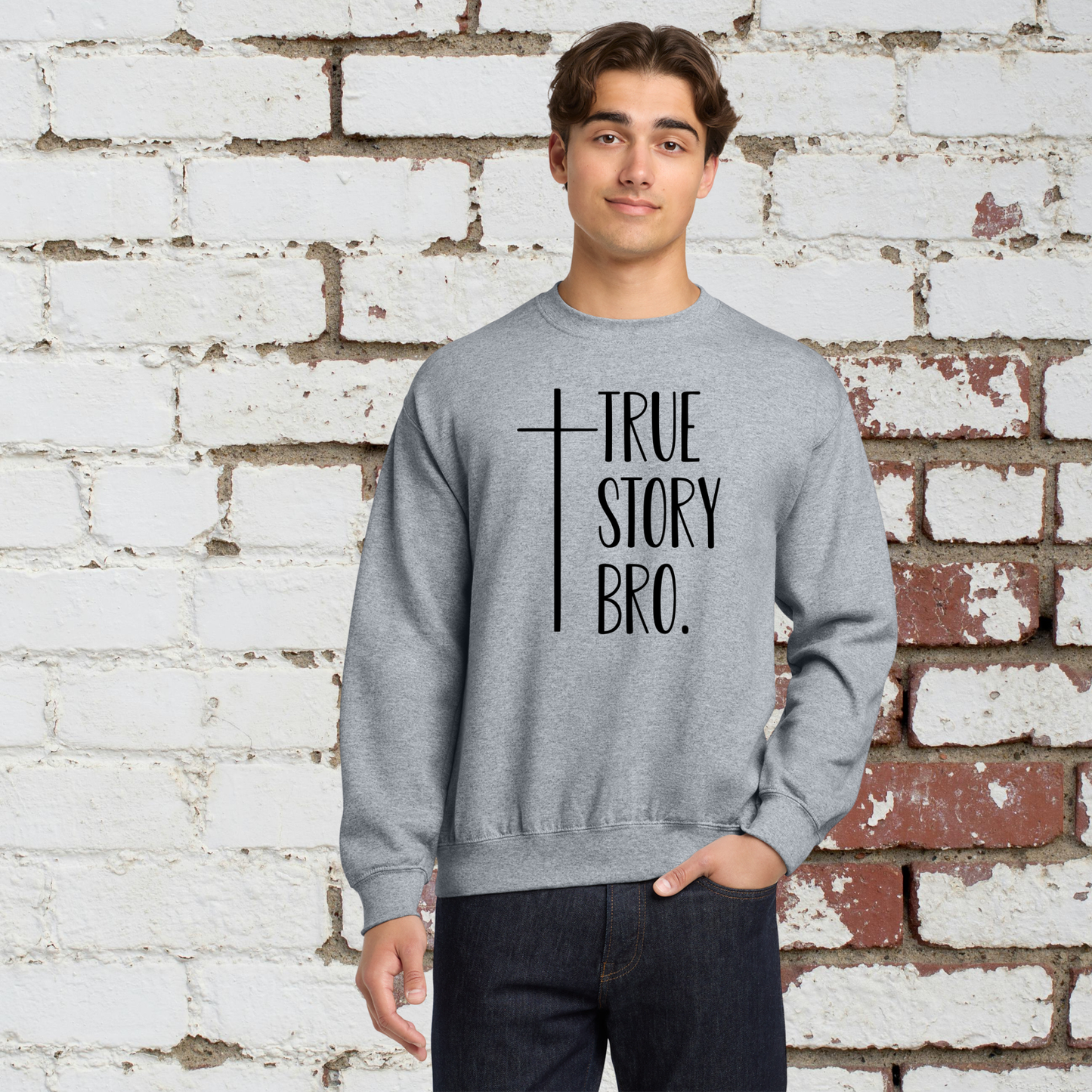 True Story Unisex Crewneck Pullover