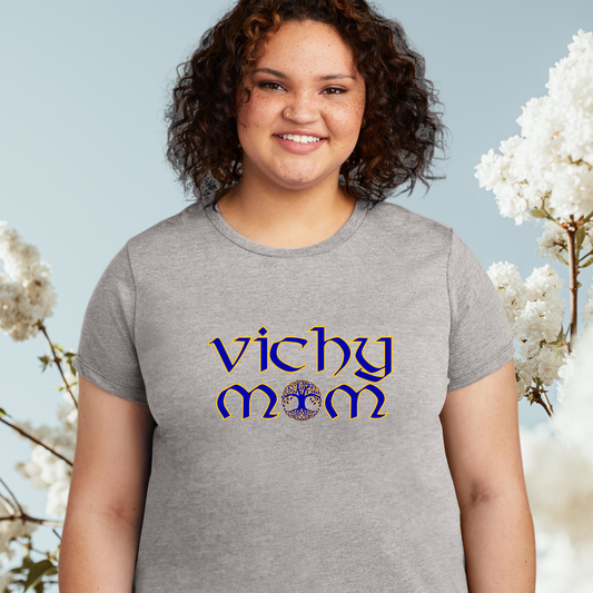 Ladies Vichy Mom Tee