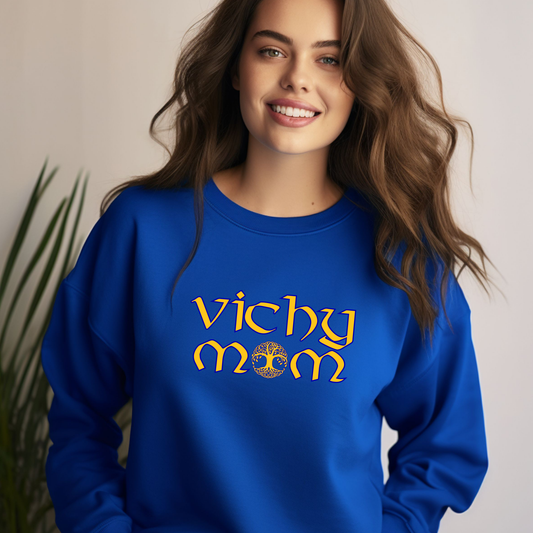 Adult Vichy Mom Crewneck Sweatshirt