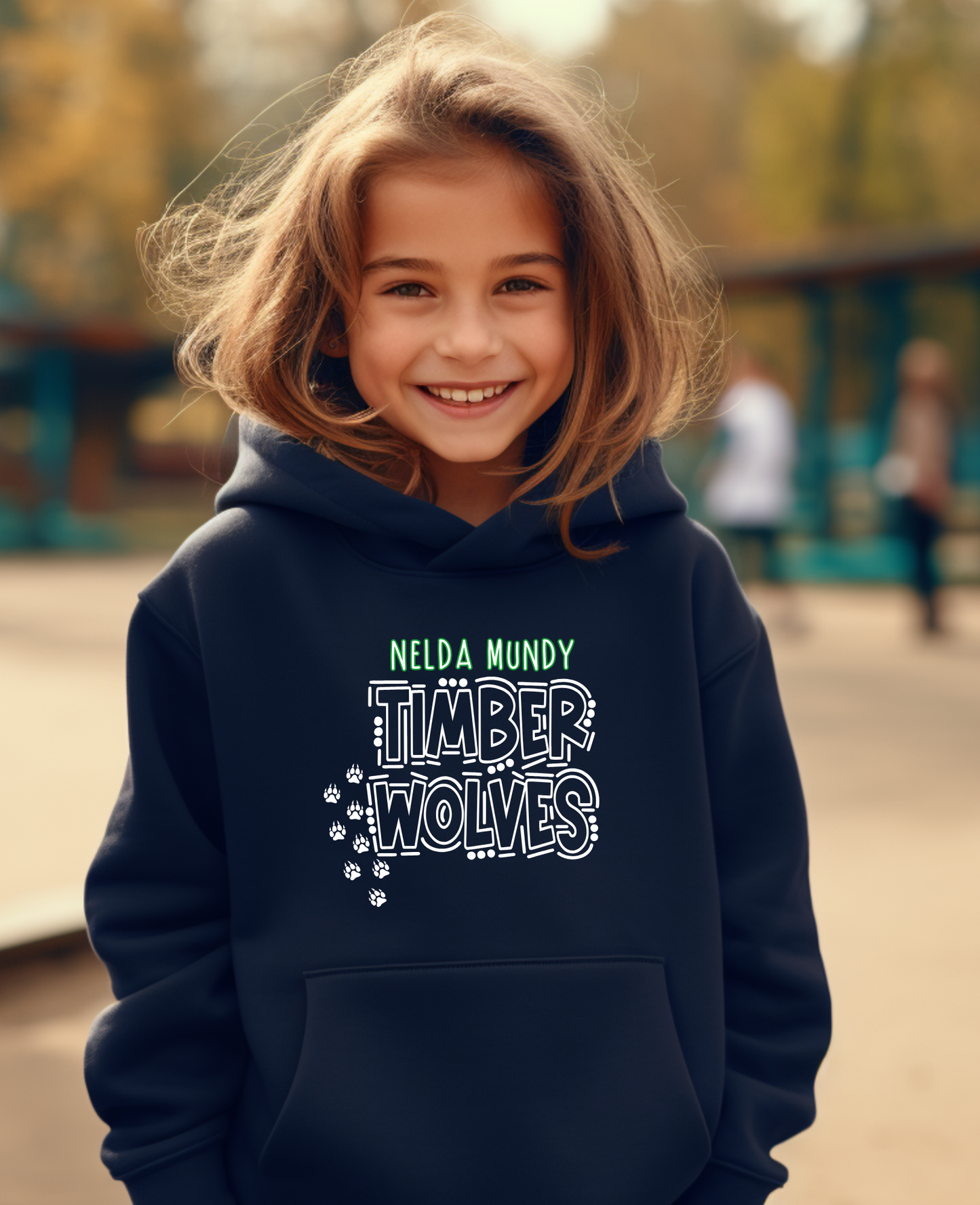 Youth Stacked Timberwolves Hoodie