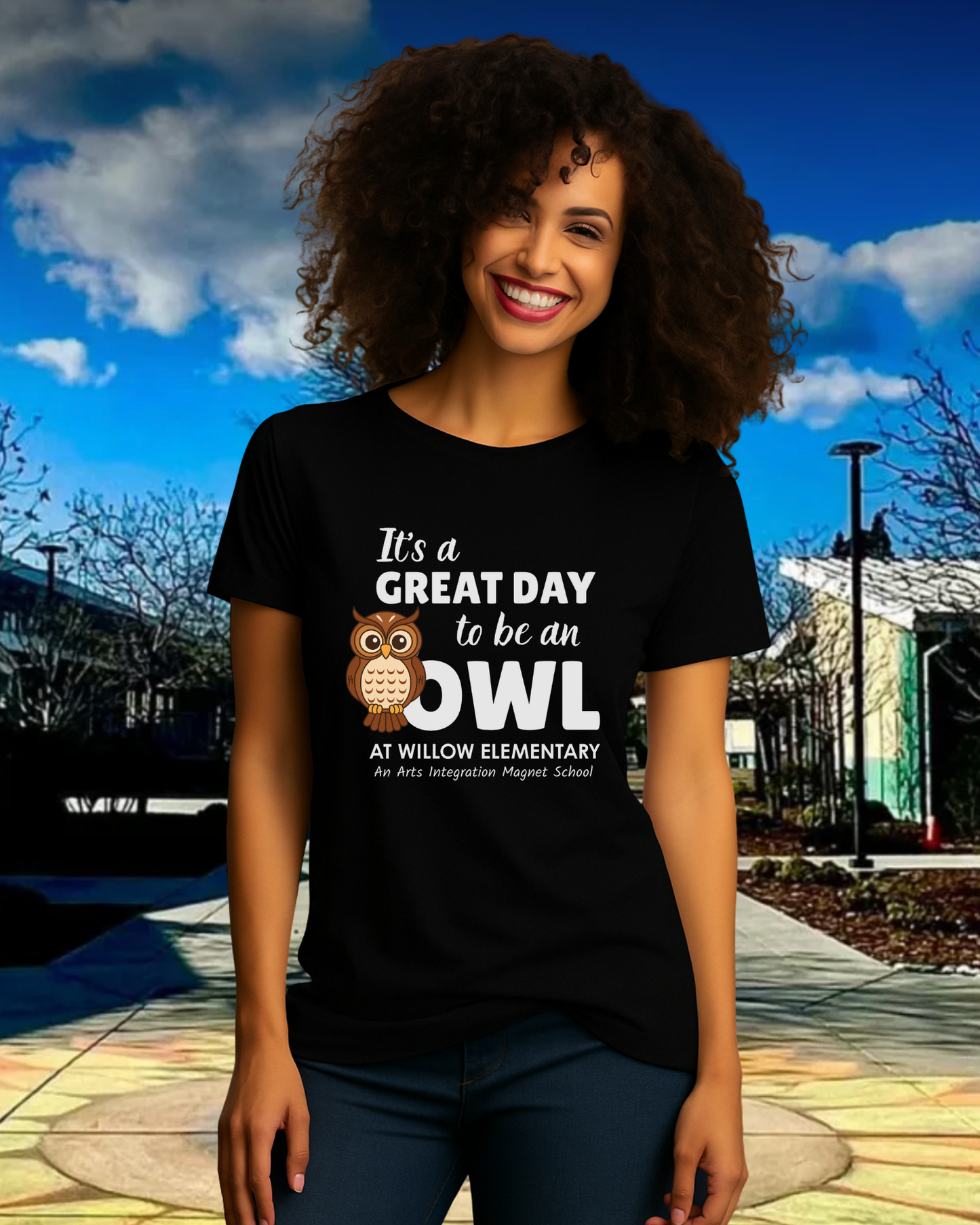 Its A Great Day To Be An Owl Ladies Tee