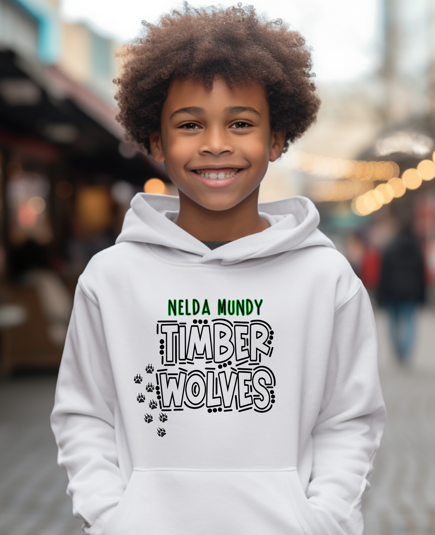 Youth Stacked Timberwolves Hoodie