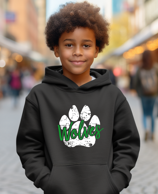 Youth Wolf Paw Hoodie