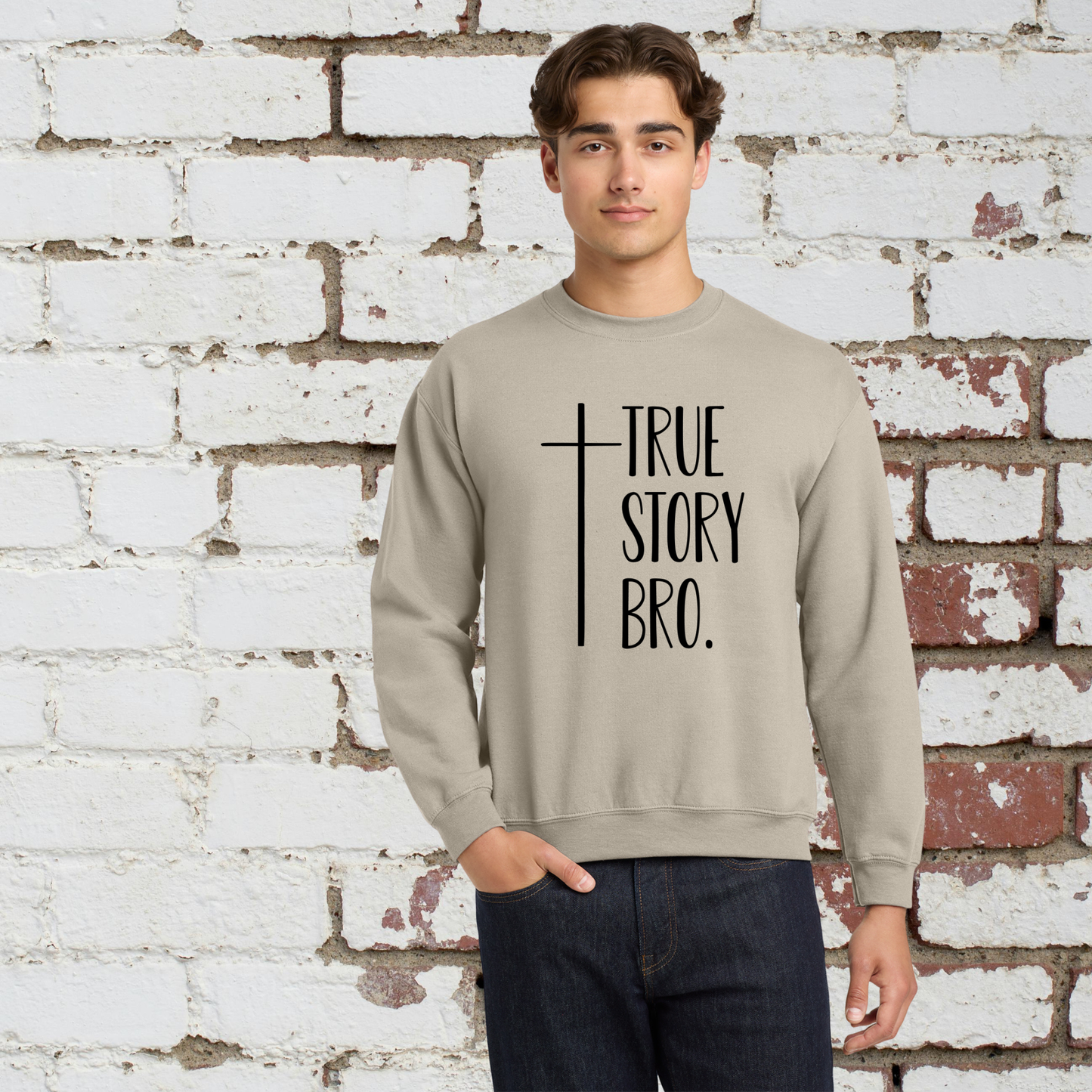True Story Unisex Crewneck Pullover