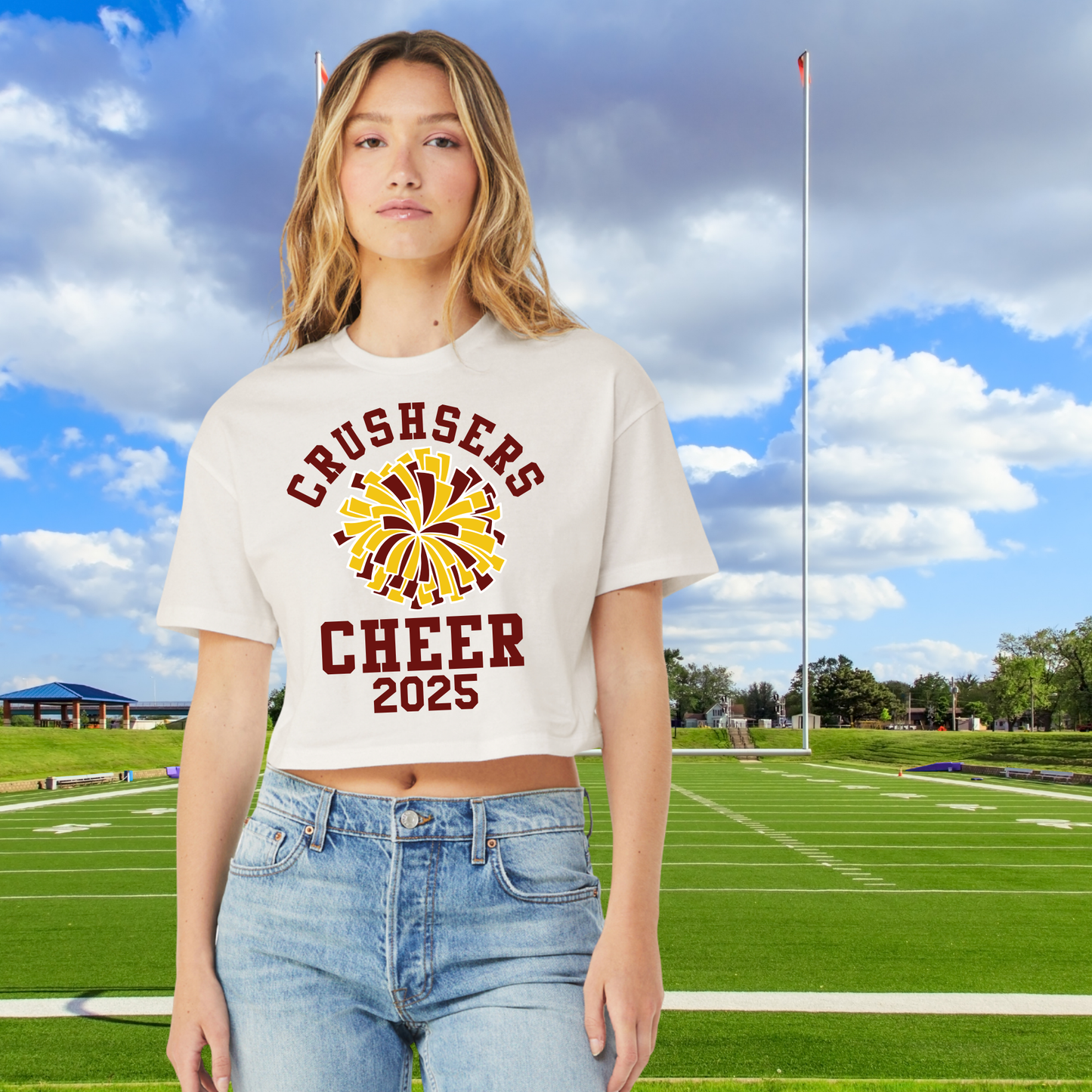 VHS Cheer Cropped Tee