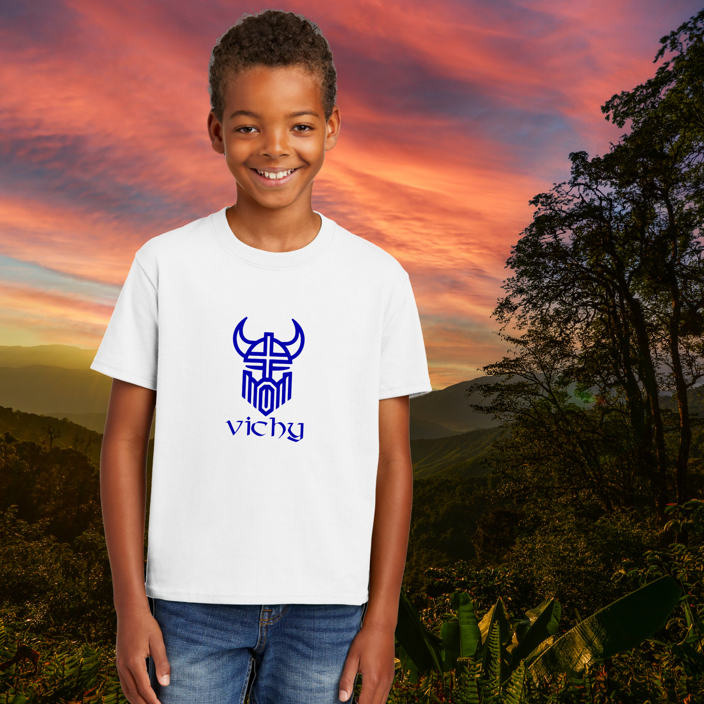 Youth Vichy Vikings Cotton Tee