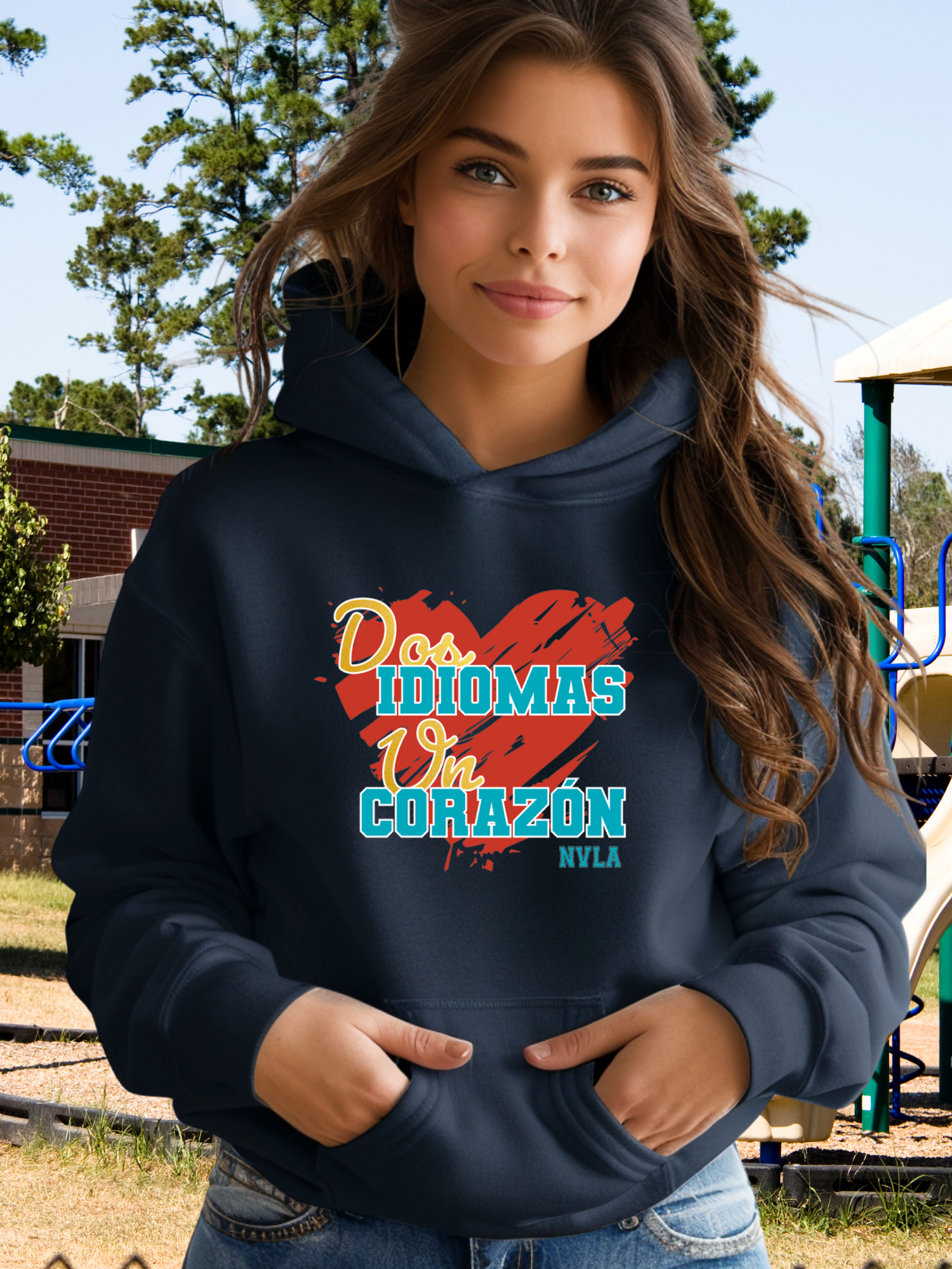 ❤️ Un Corazon Adult Hoodie